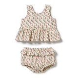 Little Blossom Organic Crinkle Ruffle Set