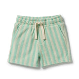 Seafoam Stripe Organic Cotton Terry