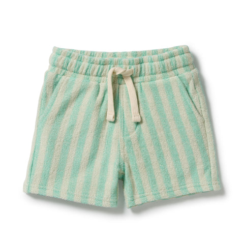 Seafoam Stripe Organic Cotton Terry