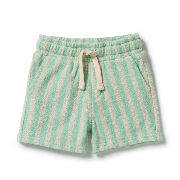 Seafoam Stripe Organic Cotton Terry