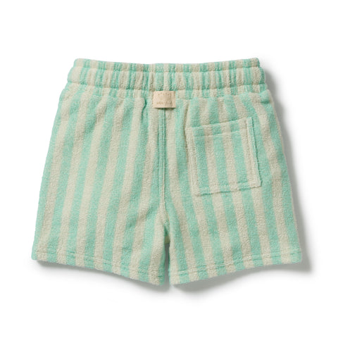 Seafoam Stripe Organic Cotton Terry