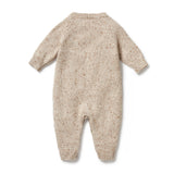 Wilson & Frenchy-Knitted Cable Growsuit - Almond Fleck