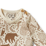 Wilson & Frenchy Winter Forest Organic Bodysuit