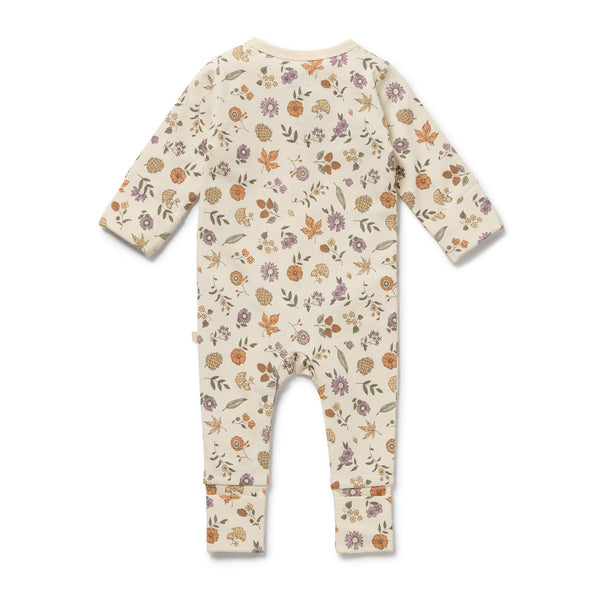 Maple Glow Organic Zipsuit with Feet