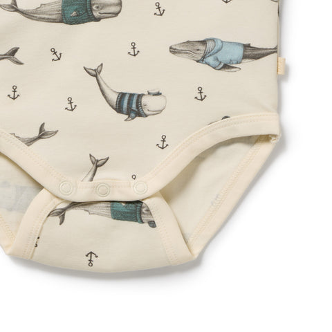 Woolly Whales Organic Bodysuit