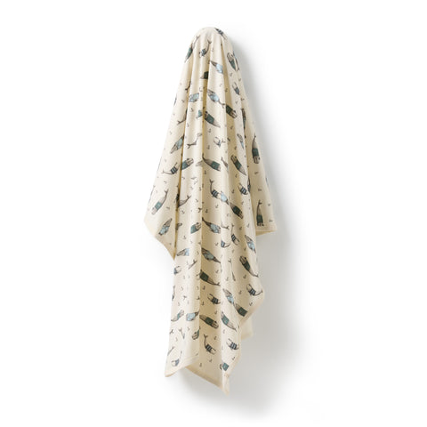 Woolly Whales Organic Bunny Rug