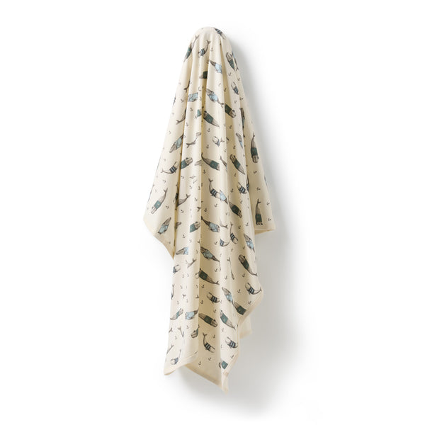 Woolly Whales Organic Bunny Rug