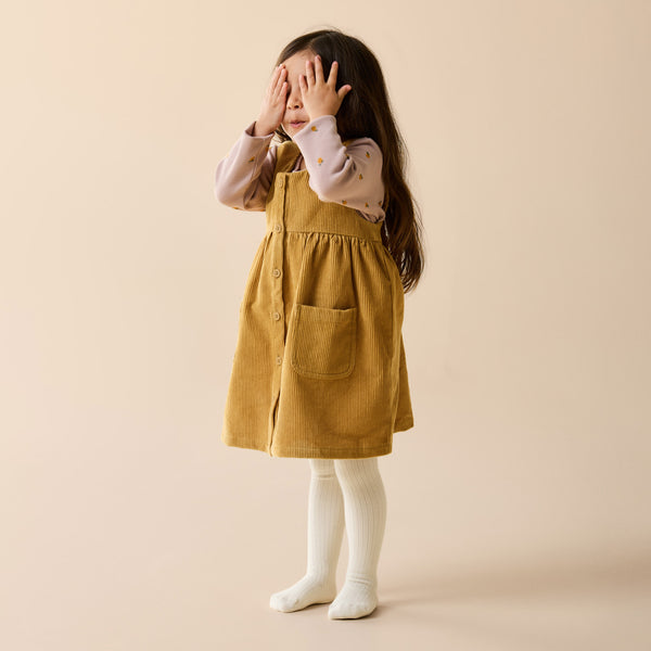 Amber Glow Organic Cord Dress