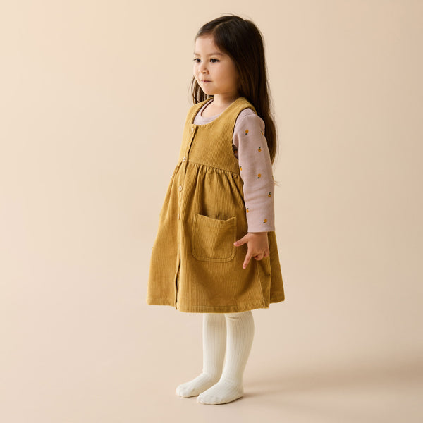 Amber Glow Organic Cord Dress