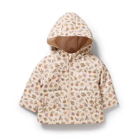 Maple Glow Puffer Jacket