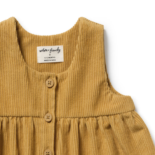 Amber Glow Organic Cord Dress