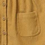 Amber Glow Organic Cord Dress