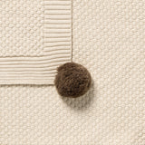 Organic Knitted Blanket - Cream