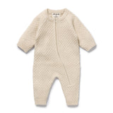 Cream Organic Knitted Bauble Growsuit