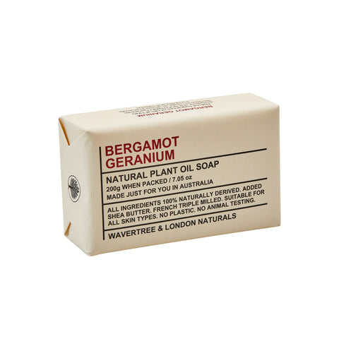 Wavertree & London Australia-Soap Bar-Bergamot and Geranium