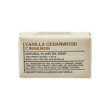 Wavertree & London Australia-Soap Bar- Vanilla, Cedarwood and Cinnamon
