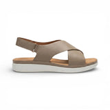 Isla Mocha Cross Strap Platform Sandal