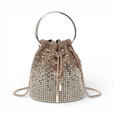 Gold Diamante Bucket Bag
