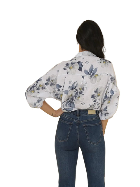 Floral  Linen Shirt