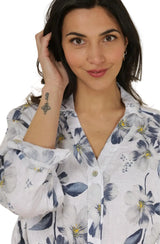 Floral  Linen Shirt