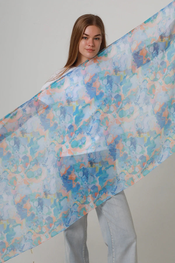 Fran Scarf Blue