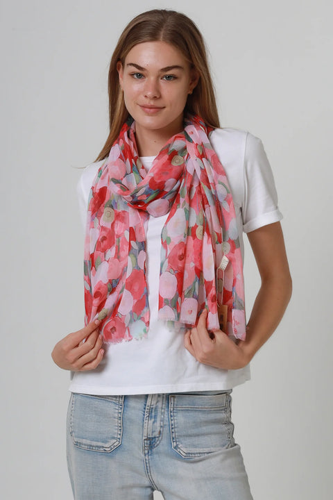Zena Scarf Red