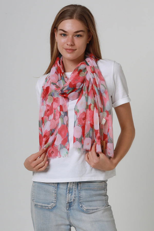 Zena Scarf Red