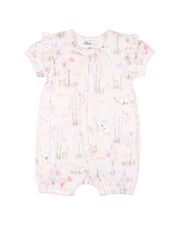 Bebe by Minihaha- FLORENCE PRINT SS ZIP ROMPER