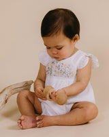 Bebe by Minihaha-FLORENECE EMBROIDERED FRILL ROMPER