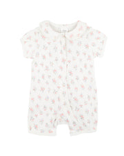 Bebe by Minihaha-ANYA DITSY PRINT ORGANIC SS ZIPSUIT