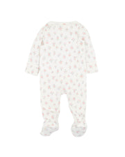 Bebe by Minihaha-ANYA DITSY PRINT ORGANIC LS ZIPSUIT