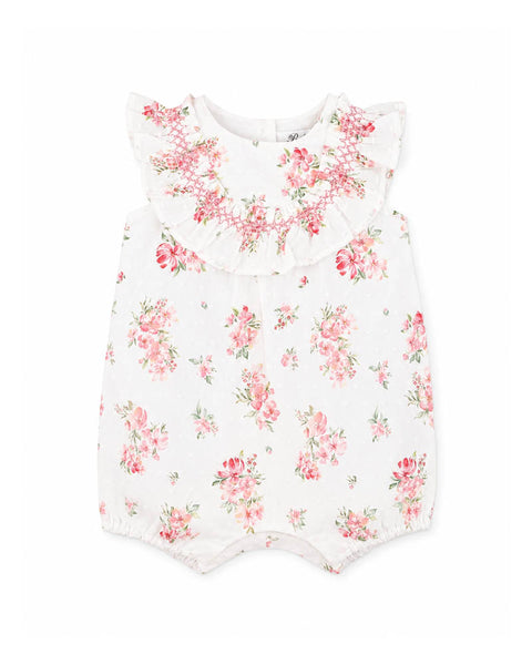 CHELSEA FRILL YOKE ROMPER