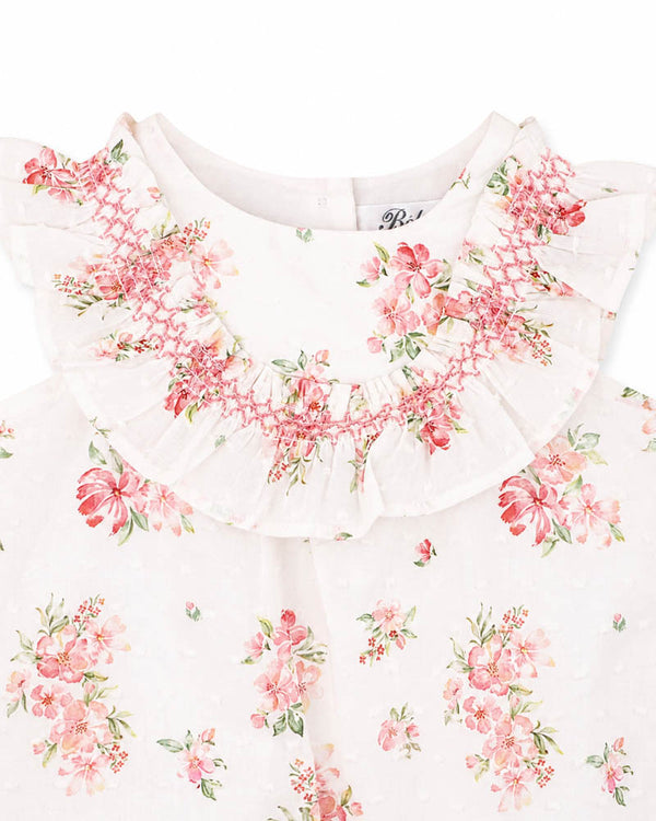 CHELSEA FRILL YOKE ROMPER