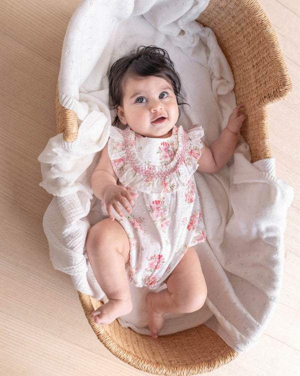 CHELSEA FRILL YOKE ROMPER