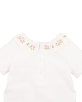 WILLA ORGANIC EMB. COLLAR BODYSUIT