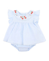 POPPY EMB. OVERLAY BODYSUIT