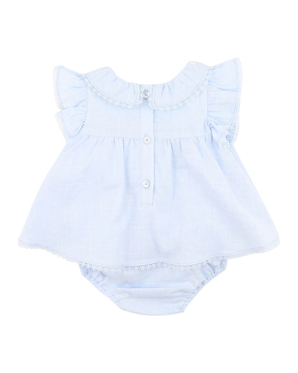 POPPY EMB. OVERLAY BODYSUIT