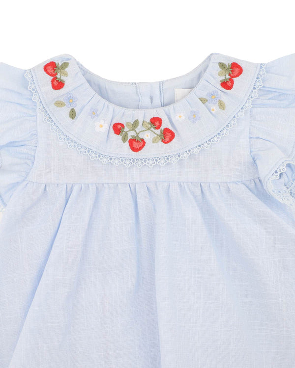 POPPY EMB. OVERLAY BODYSUIT