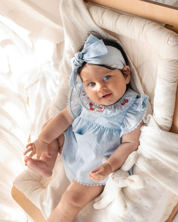 POPPY EMB. OVERLAY BODYSUIT