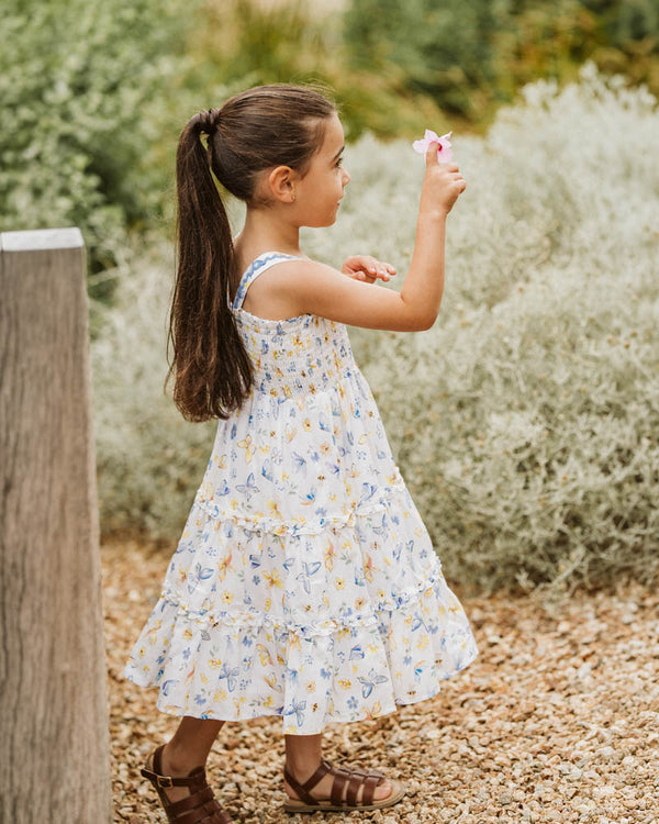 LIBBY TIERED BUTTERFLY DRESS