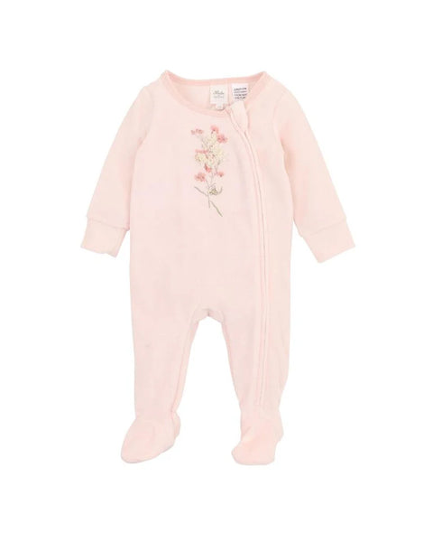 Bebe by Minihaha-NANCY VELOUR LS ZIP ONESIE