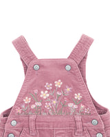 Bebe by Minihaha- FLOSSY EMBROIDERED CORD OVERALLS