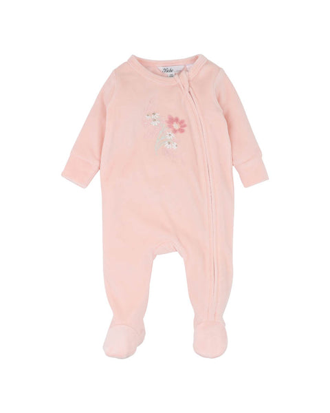 Fern Velour Zipsuit