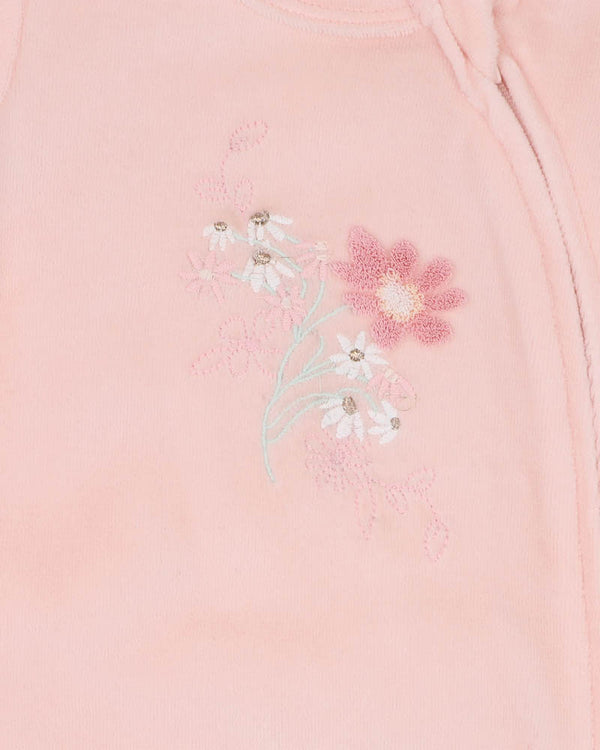 Fern Velour Zipsuit