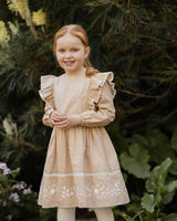 Winnie Embroidered Gingham Dress