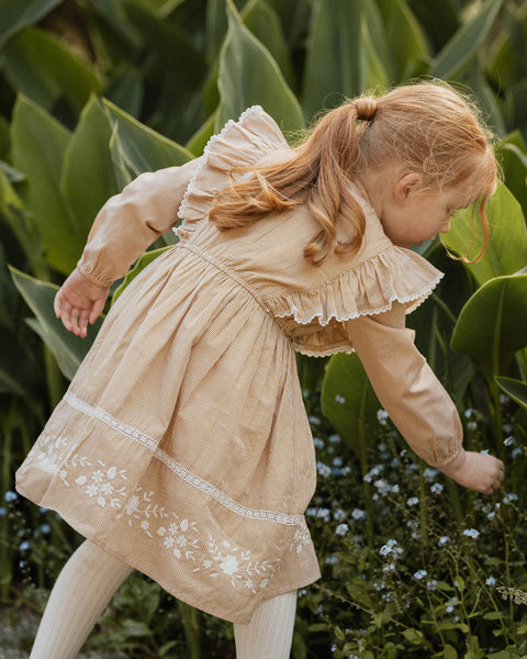 Winnie Embroidered Gingham Dress