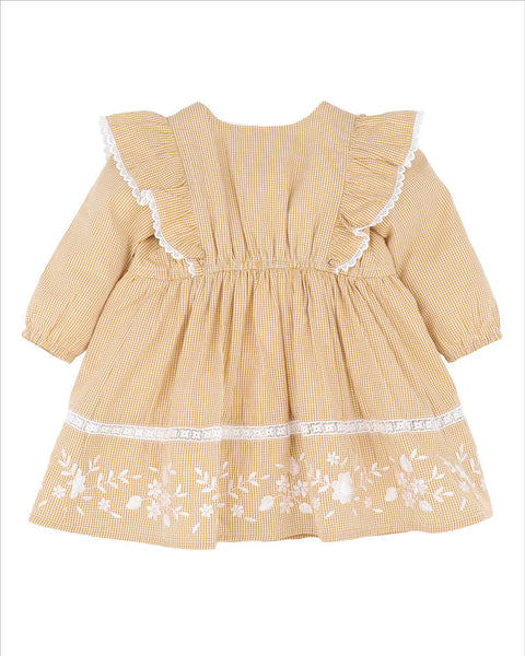 Winnie Embroidered Gingham Dress