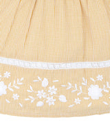 Winnie Embroidered Gingham Dress