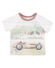 Bebe by Minihaha- FINLEY SPORTS CAR TEE- 3-5