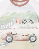 Bebe by Minihaha- FINLEY SPORTS CAR TEE- 3-5